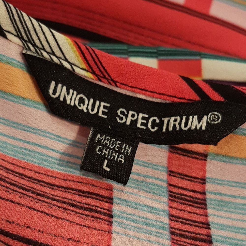 Unique Spectrum Colorful Fringe Bottom Top - Picture 5 of 10